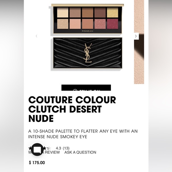 YSL Couture clutch 10 eyeshadow palette - Picture 2 of 5